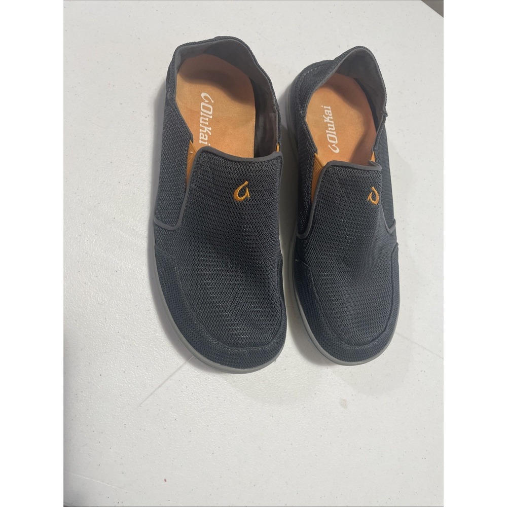 Olukia Nohea Mesh Dark Shadow 10188-4242 Slip-On Shoes Men's Size 8 US/41 EU